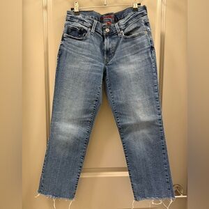 Lucky Brand Women's Straight Leg Crop Blue Jeans